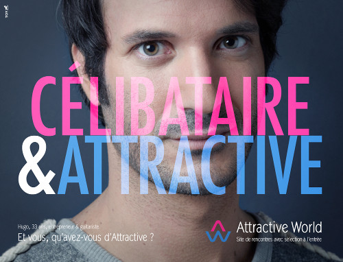Publicité Attractive World 2014 avec le célibataire Hugo